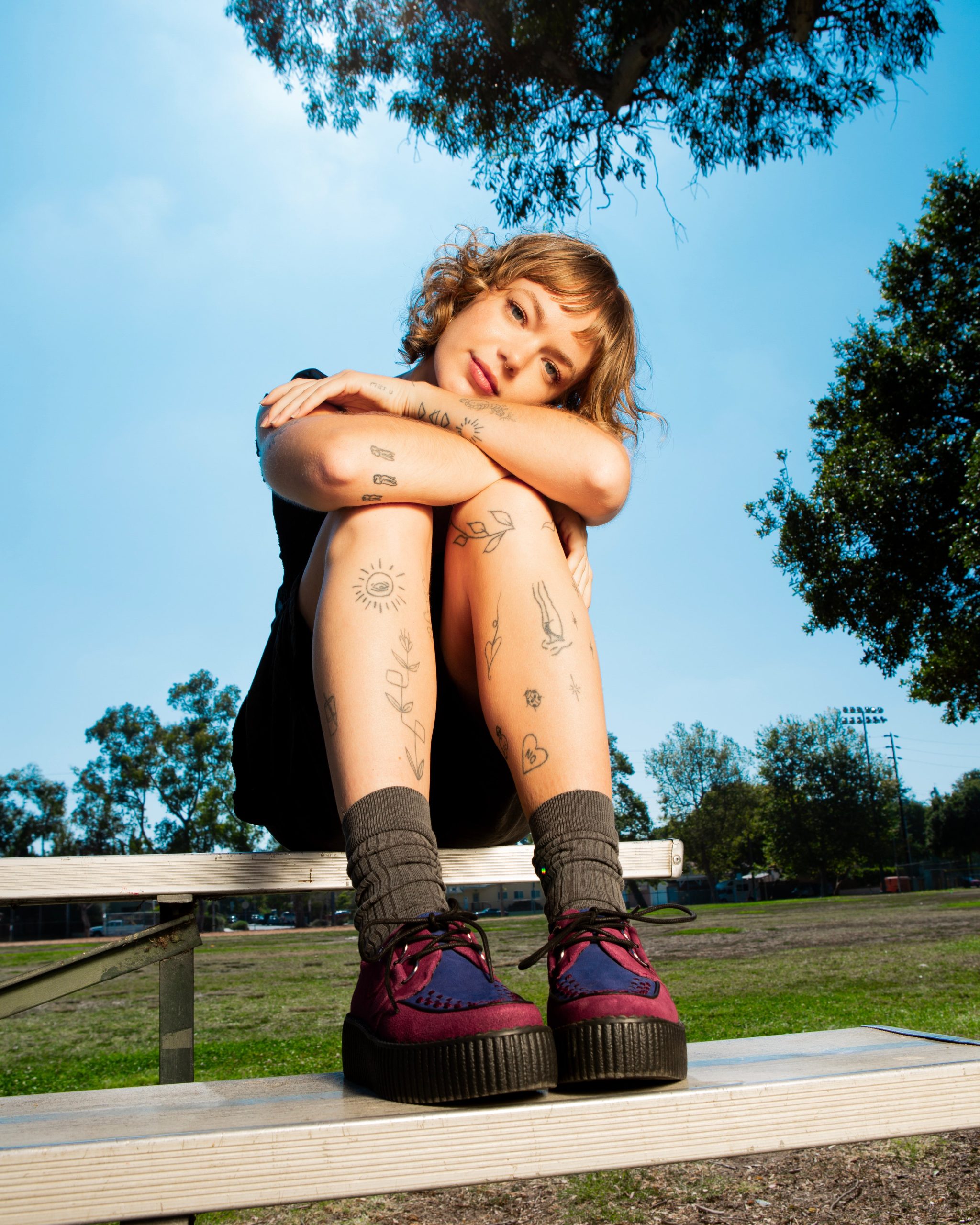 Burgundy & Navy Suede Viva Mondo Creeper - Image 4