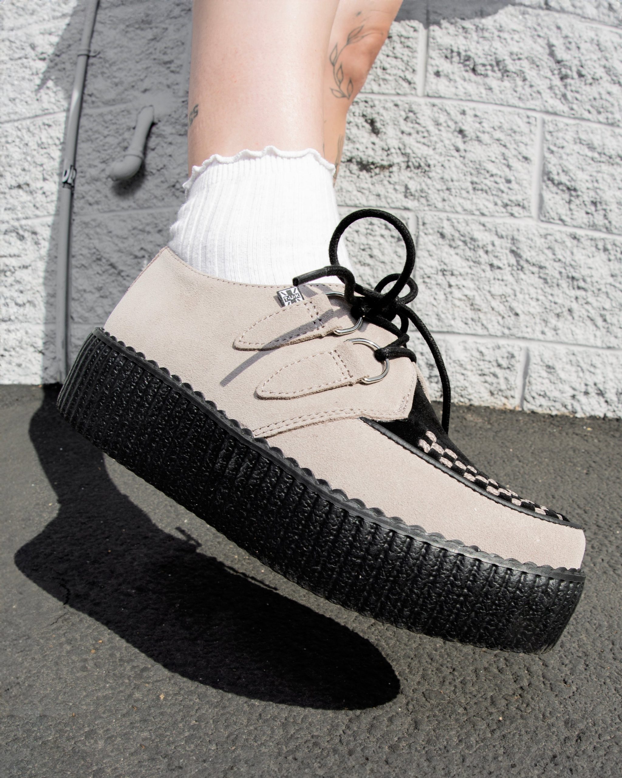 Taupe & Black Suede Viva Mondo Creeper - Image 7