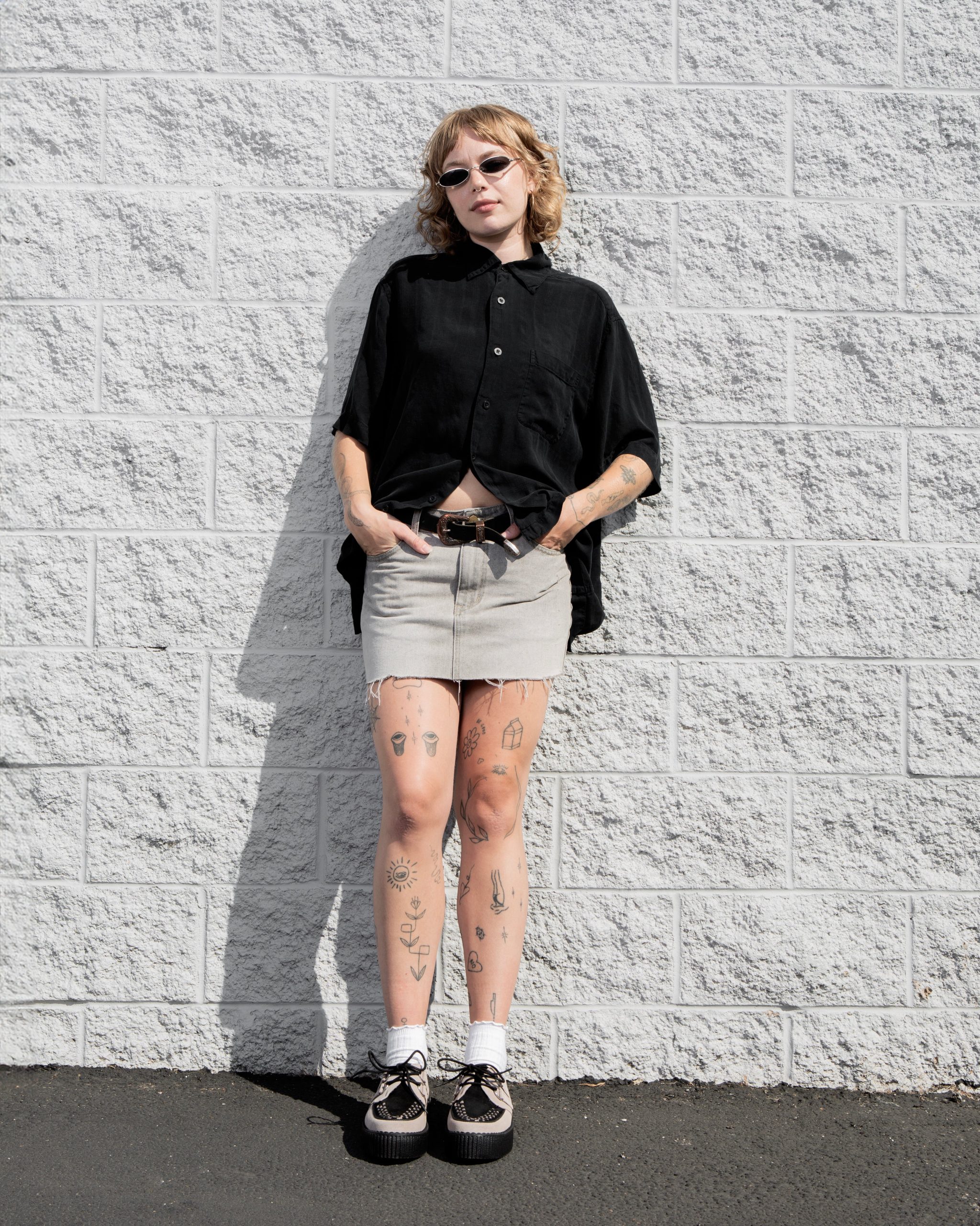 Taupe & Black Suede Viva Mondo Creeper - Image 5