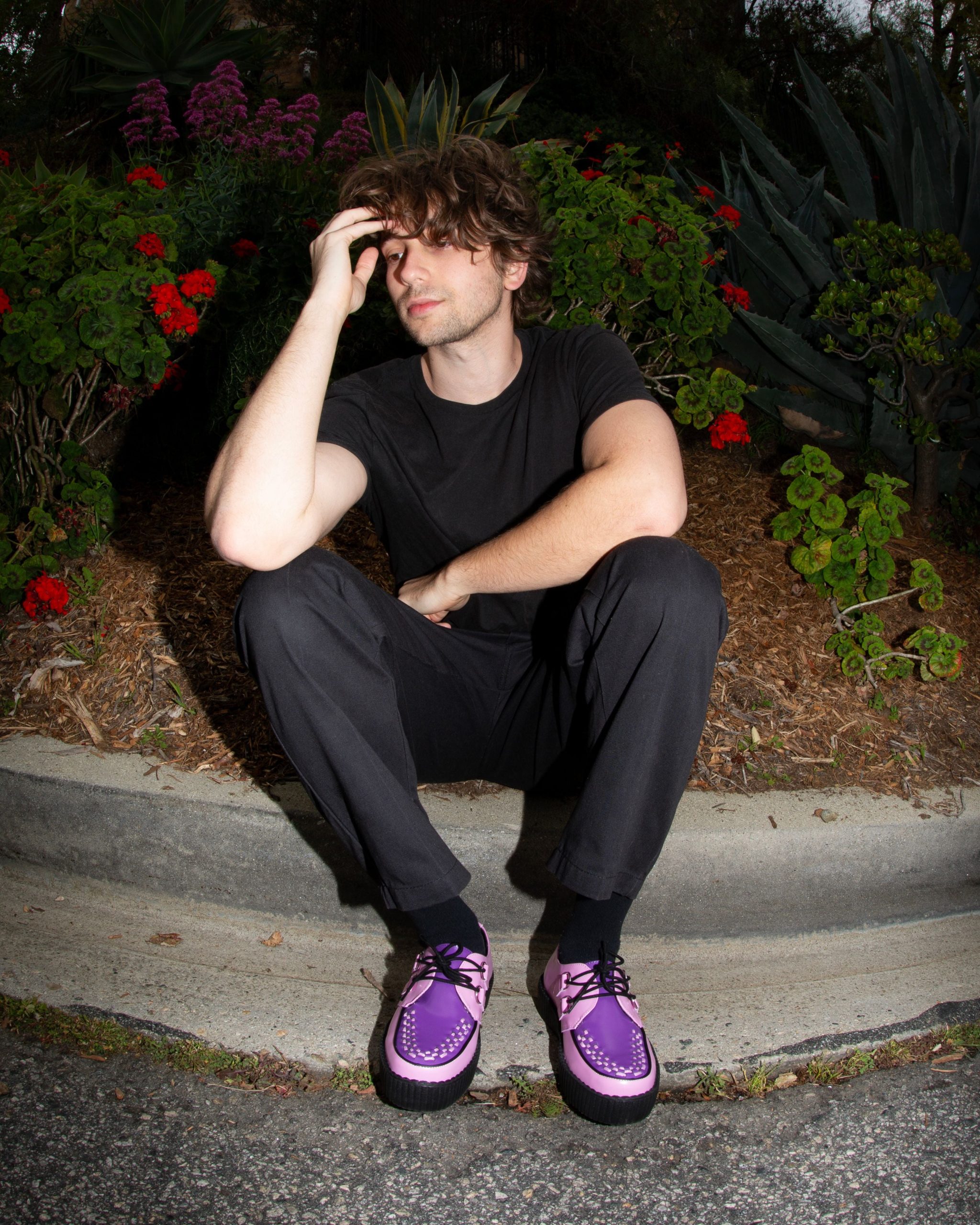 Pink & Purple Leather Viva Mondo Creeper - Image 7