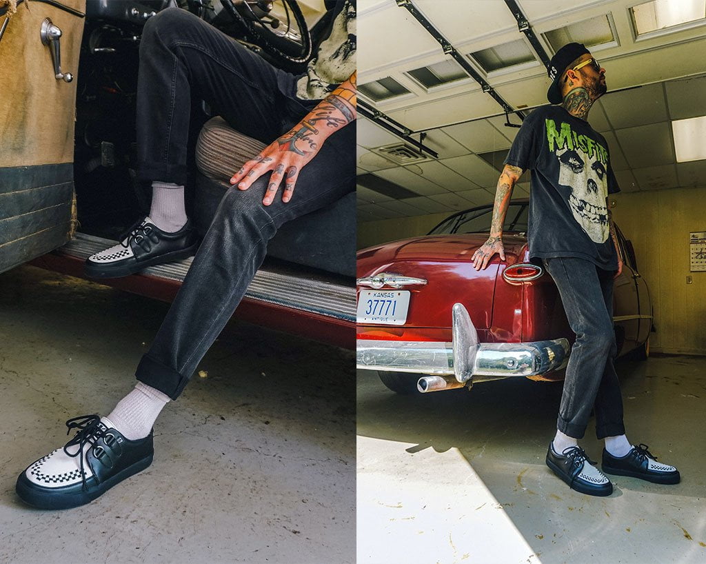 Black & White D-Ring Sneaker - Image 4