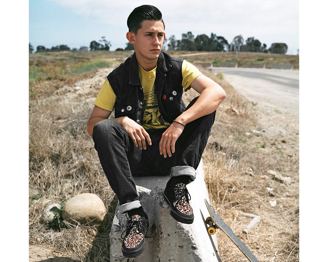 Black & Leopard Vegan Sneaker - Image 6