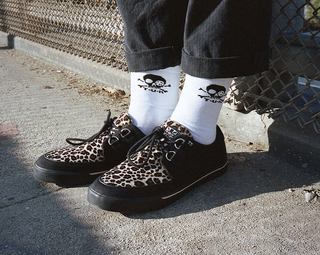 Black & Leopard Vegan Sneaker - Image 4