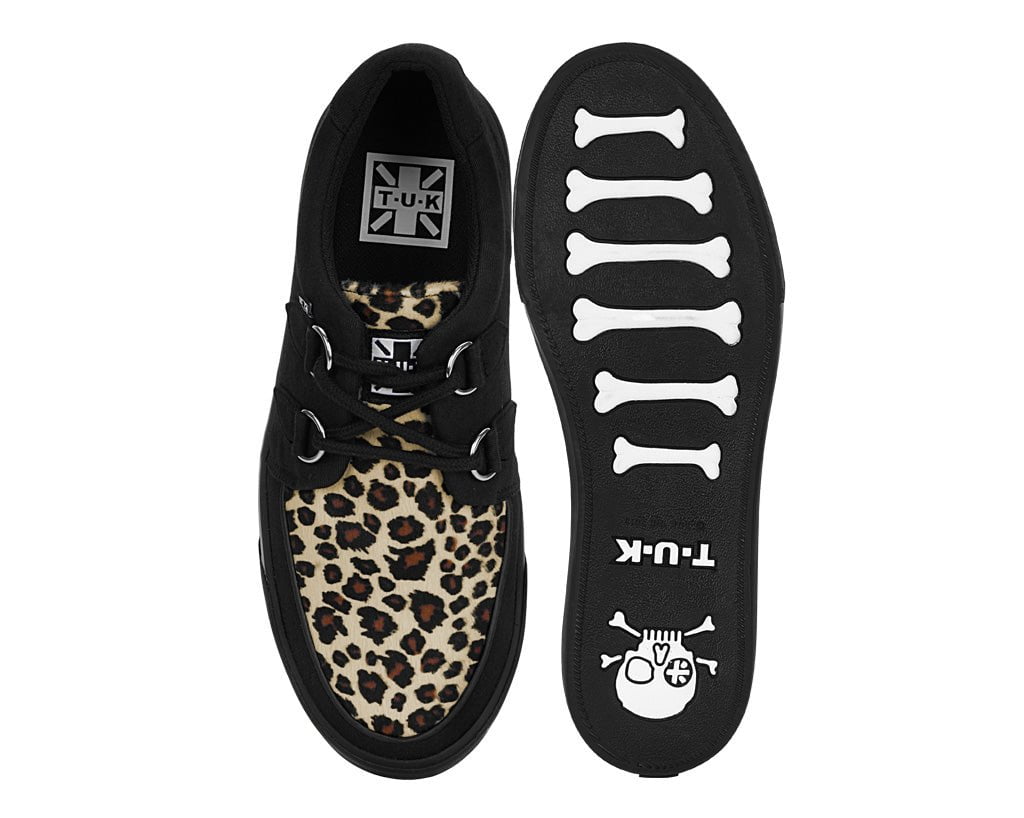 Black & Leopard Vegan Sneaker - Image 5