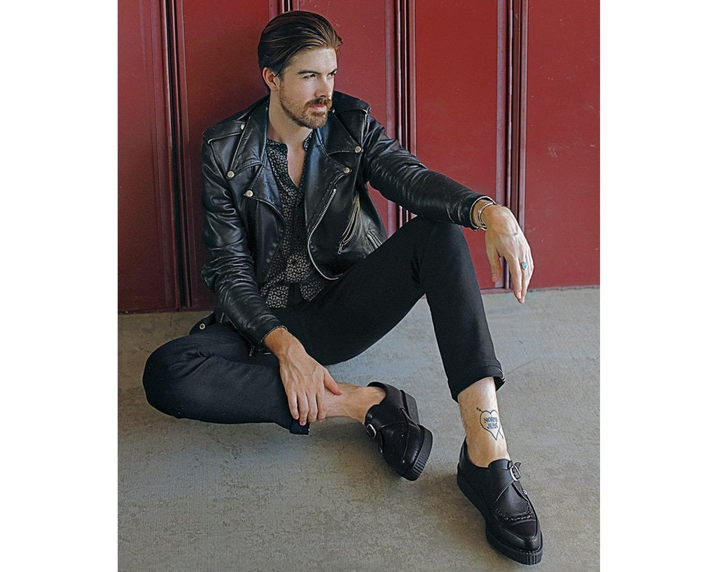 Black TUKskin™ Pointed Buckle Creeper - Image 7