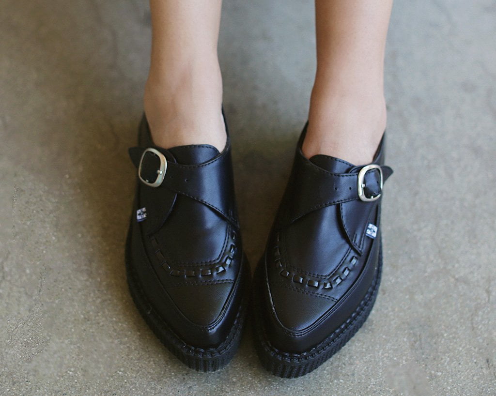 Black TUKskin™ Pointed Buckle Creeper - Image 9