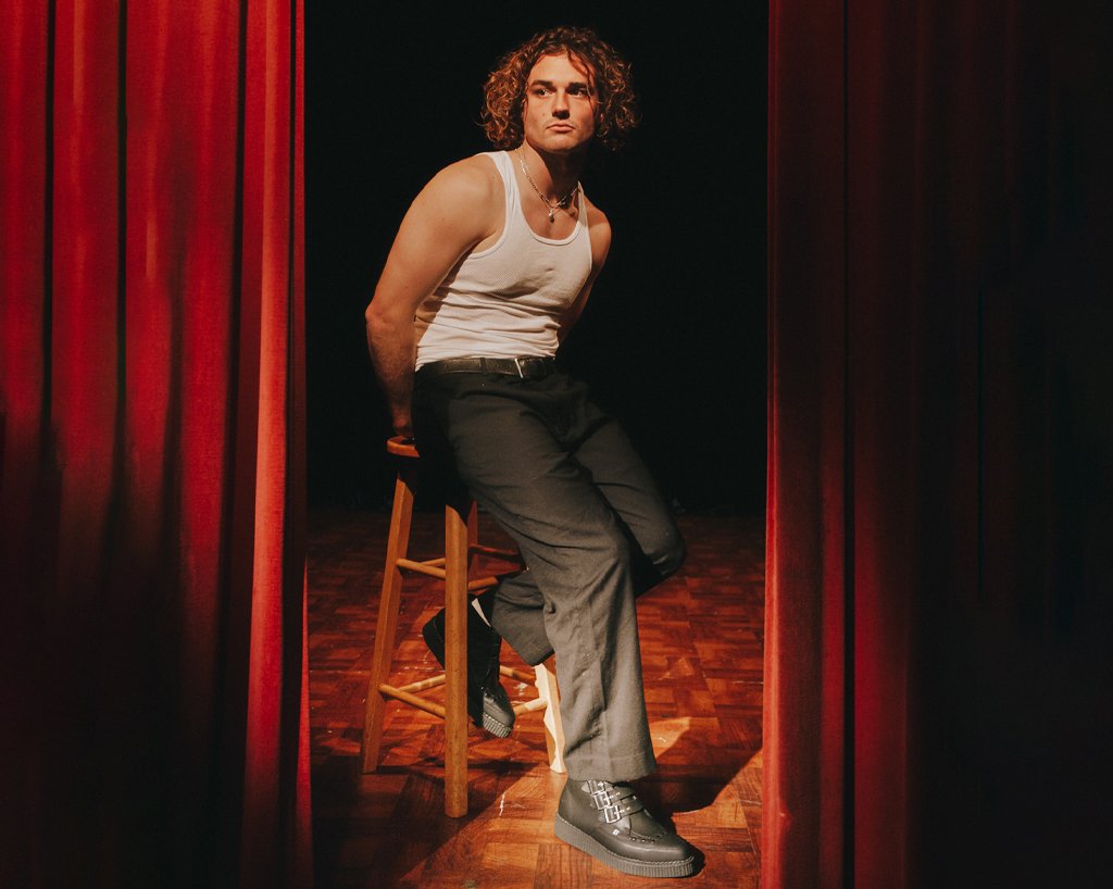 Black TUKskin™ 3-Buckle Pointed Creeper Boot - Image 5