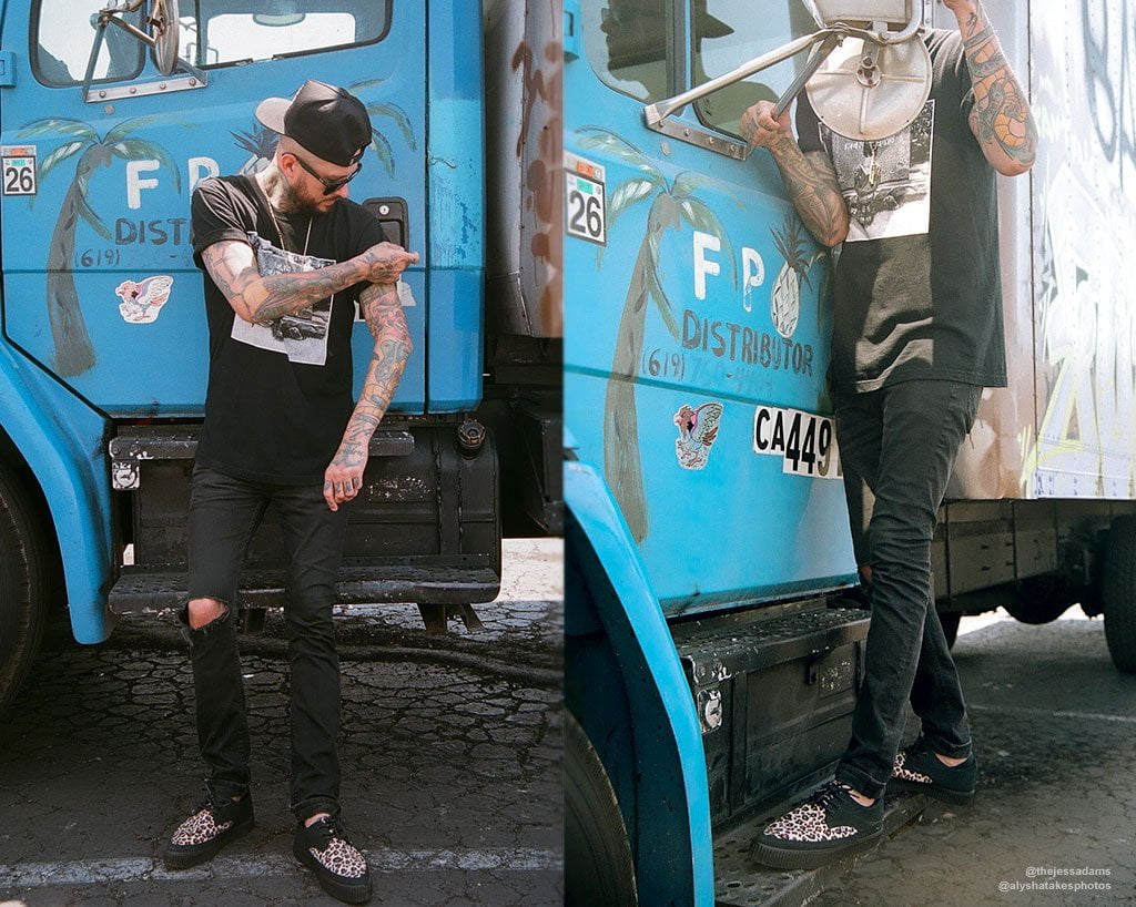 Black & Leopard Tie Pointed Lace Up EZC - Image 9