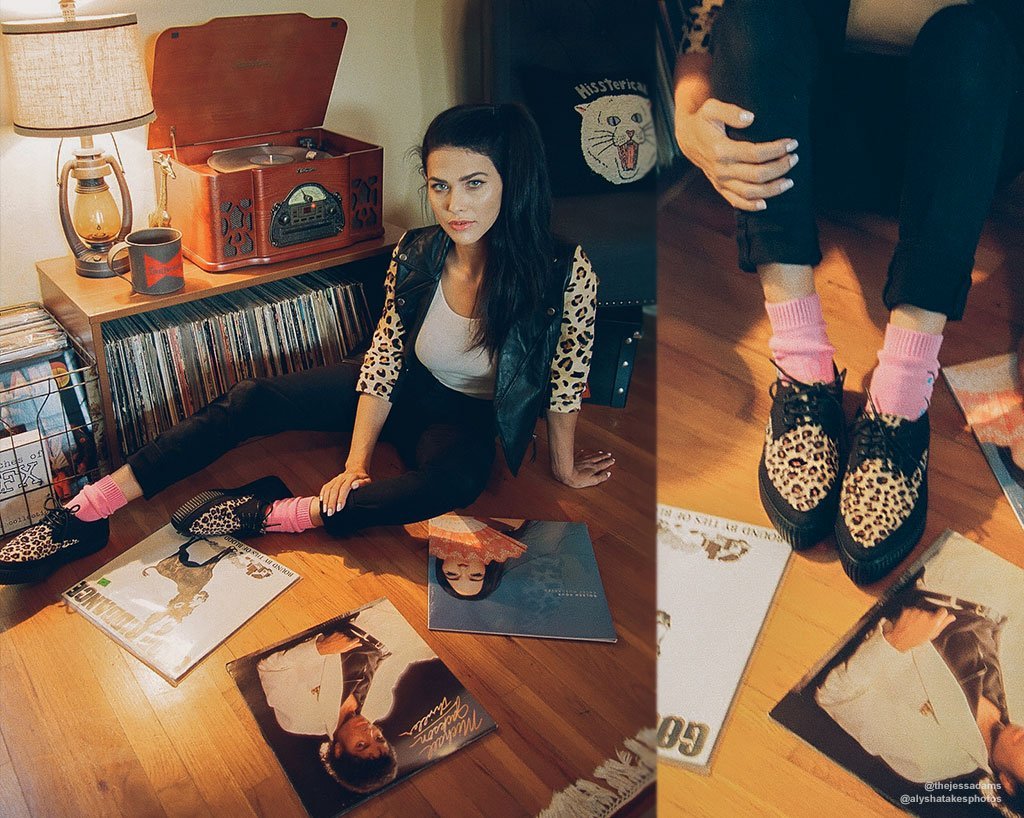 Black & Leopard Tie Pointed Lace Up EZC - Image 11