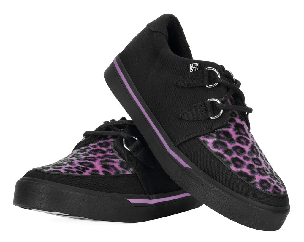 Black & Pink Leopard Sneaker - Image 3