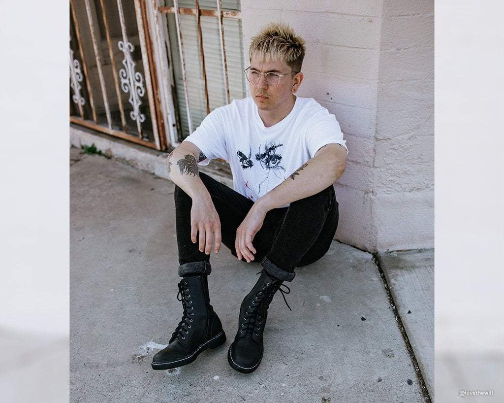 Black 10-Eye Gibson Boot - Image 8