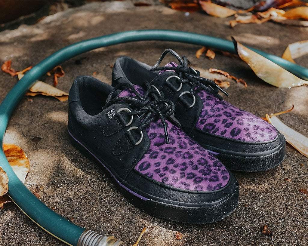 Black & Purple Leopard D-Ring Sneaker - Image 2