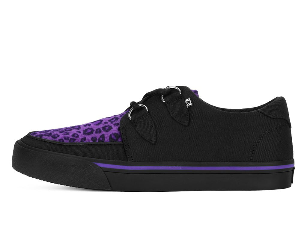 Black & Purple Leopard D-Ring Sneaker - Image 7