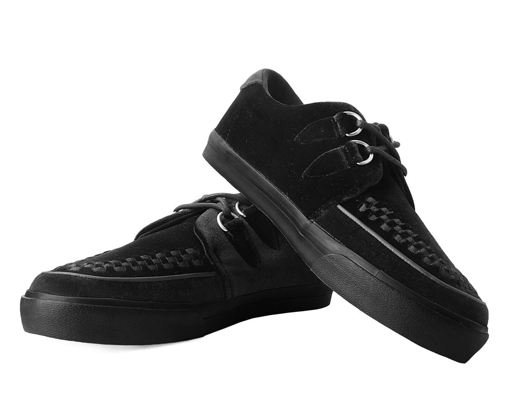 Black Velvet D-Ring Interlace Sneaker - Image 3