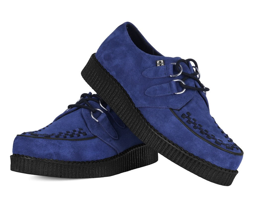 Navy Suede Viva Low creeper - Image 4