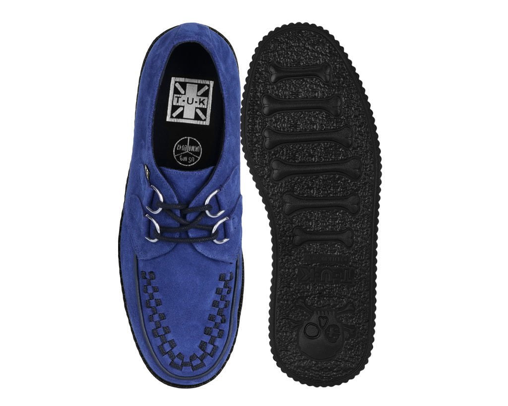 Navy Suede Viva Low creeper - Image 6
