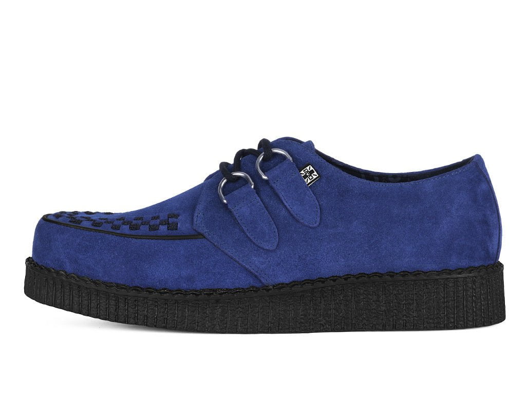 Navy Suede Viva Low creeper - Image 8