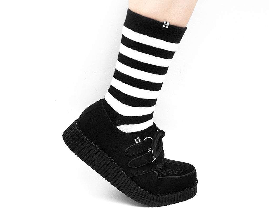 Black Suede Viva Low Creeper - Image 5