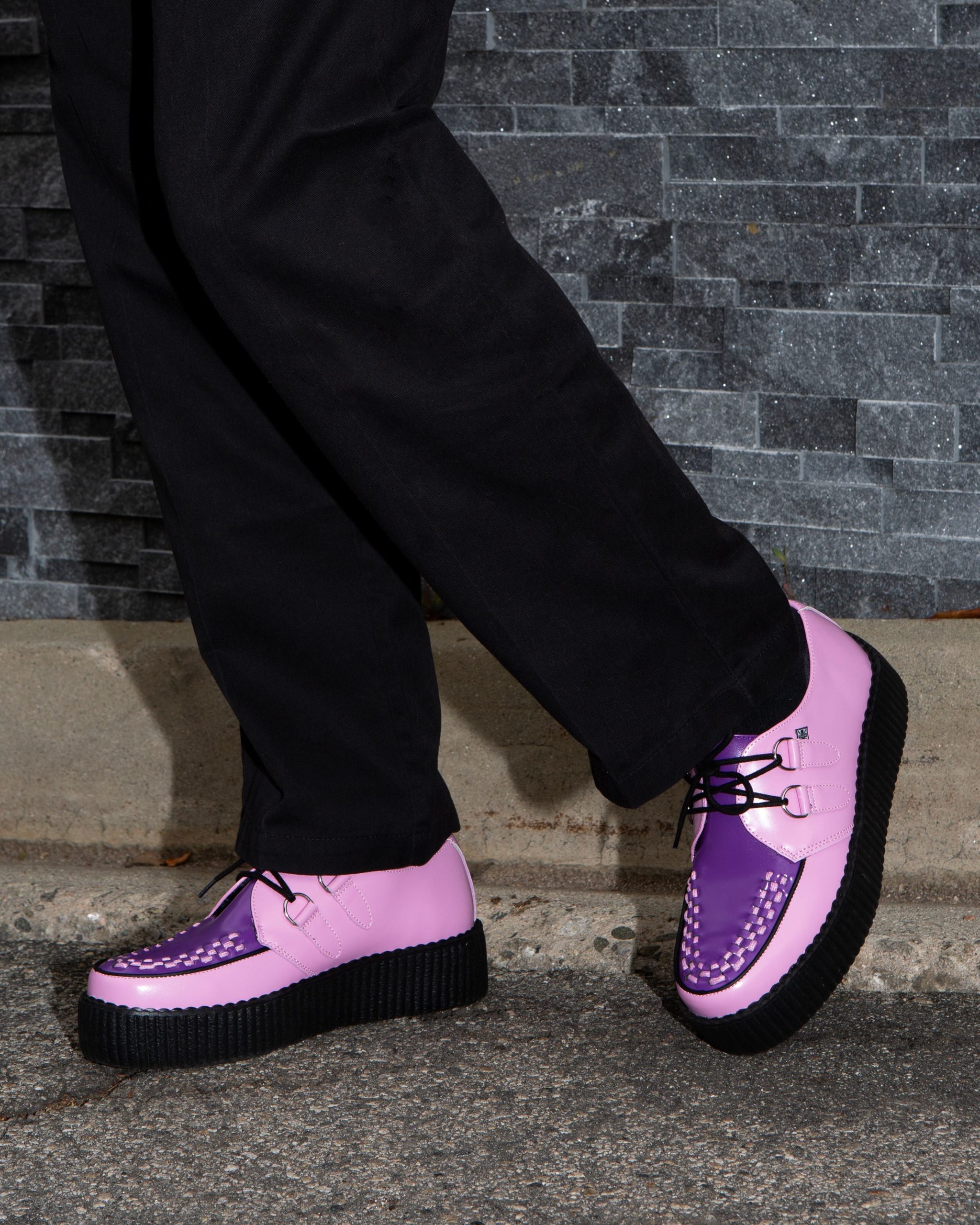 Pink & Purple Leather Viva Mondo Creeper - Image 8