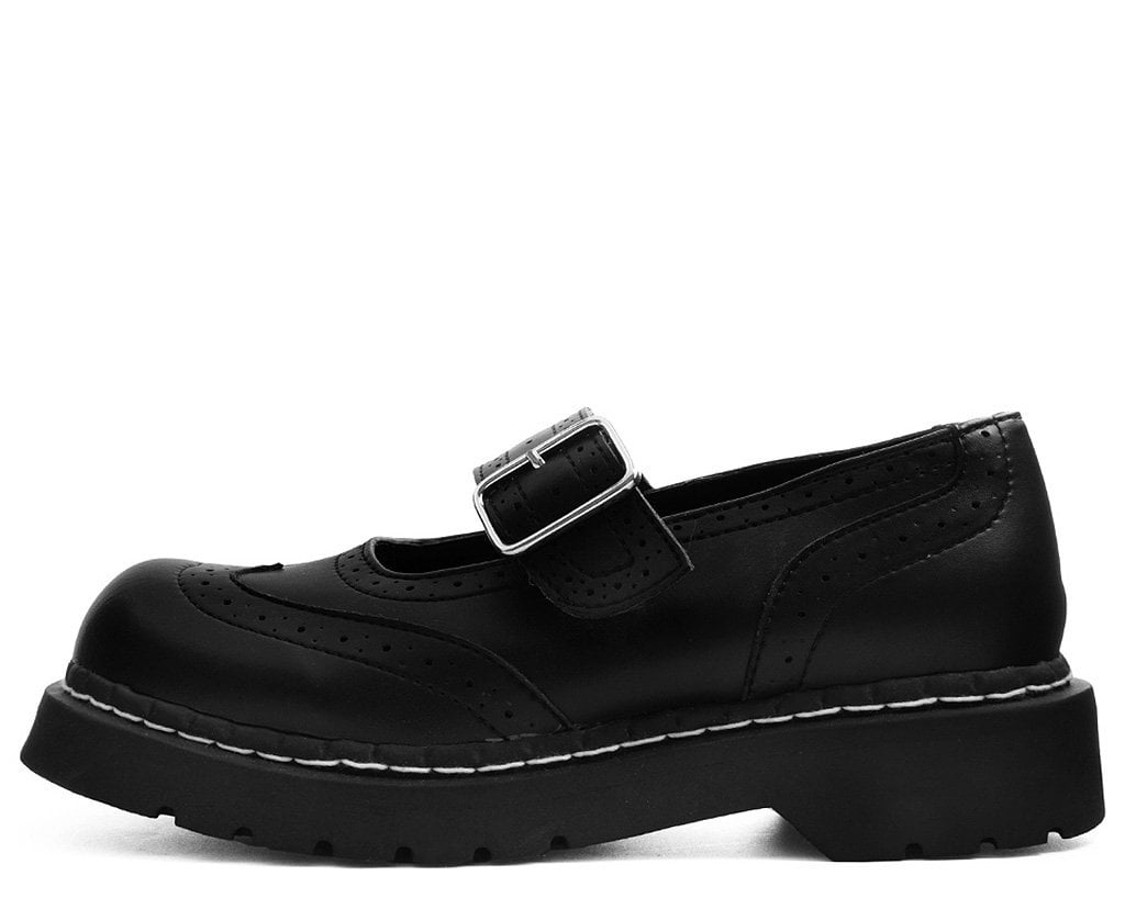 Black TUKskin™ Brogue Mary Jane - Image 4