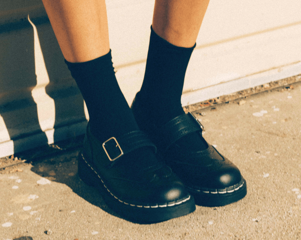 Black TUKskin™ Brogue Mary Jane - Image 2