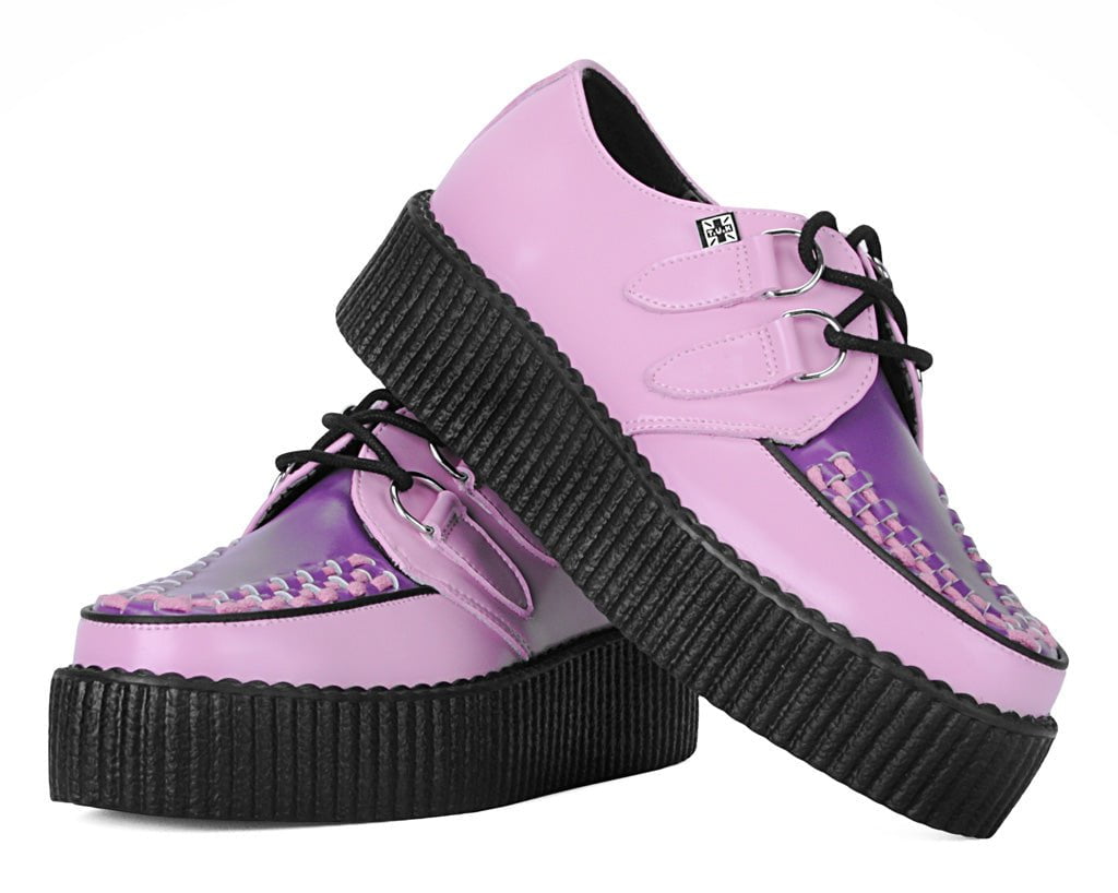 Pink & Purple Leather Viva Mondo Creeper - Image 3