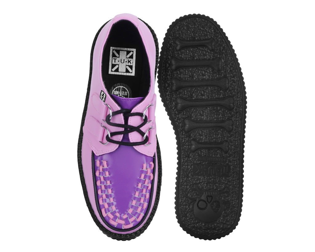 Pink & Purple Leather Viva Mondo Creeper - Image 4