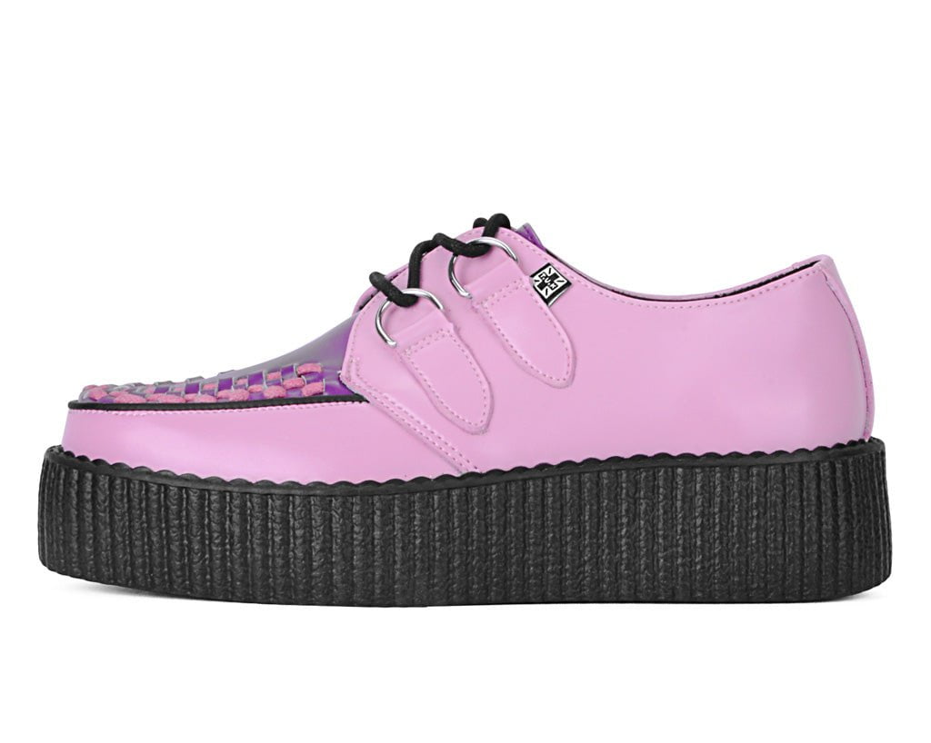 Pink & Purple Leather Viva Mondo Creeper - Image 5