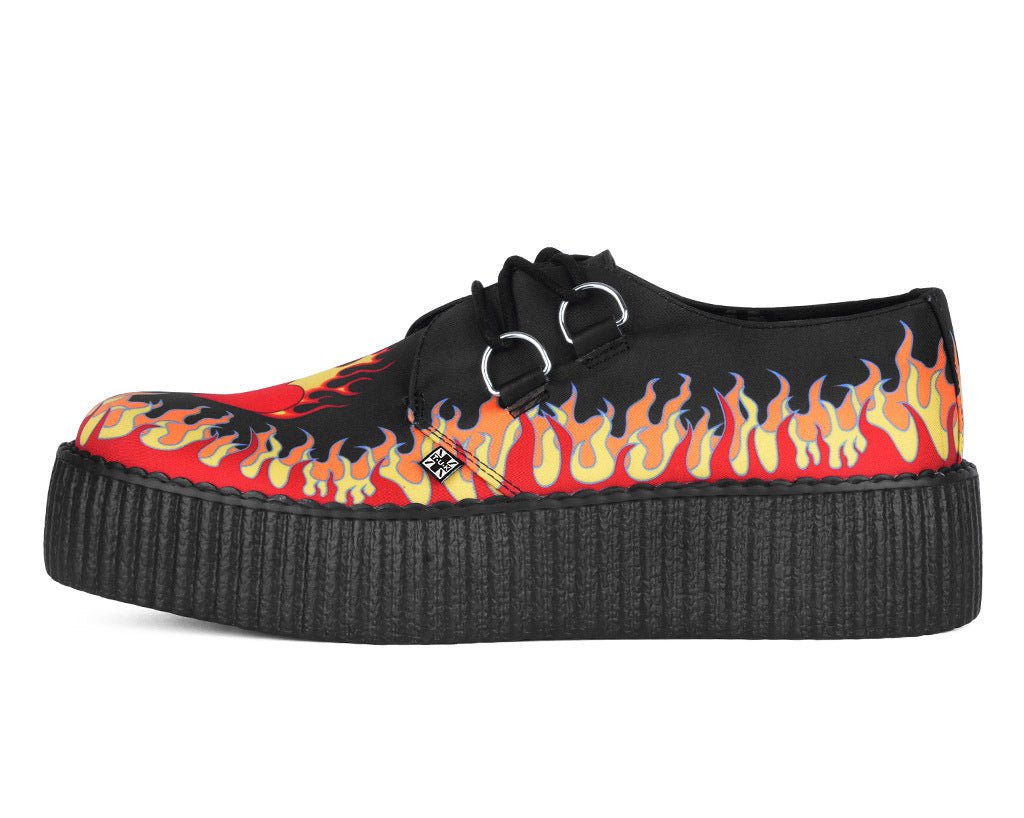 Black & Red Flaming Heart Viva Mondo Creeper - Image 4