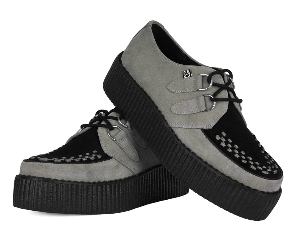 Taupe & Black Suede Viva Mondo Creeper - Image 3