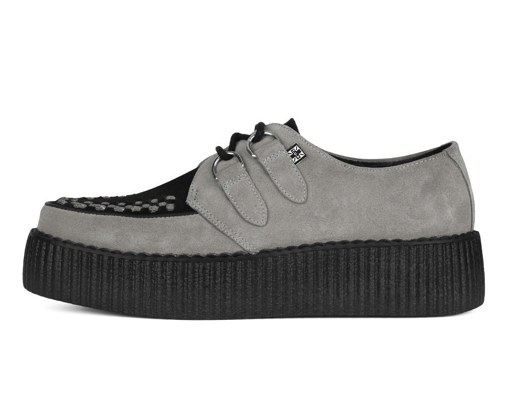 Taupe & Black Suede Viva Mondo Creeper - Image 9