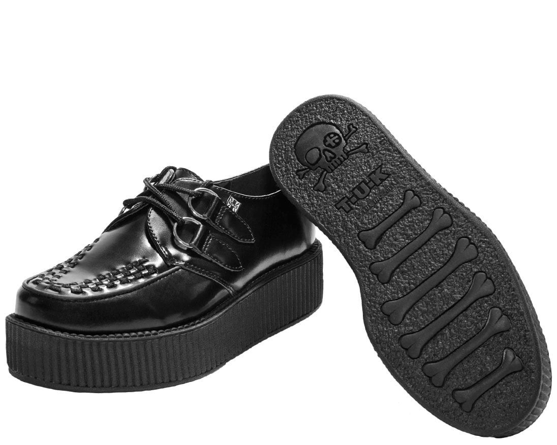 Black Leather Viva Mondo Creeper - Image 8