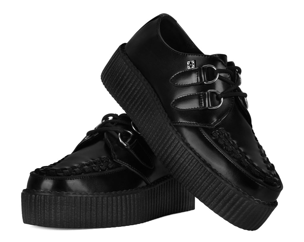 Black Leather Viva Mondo Creeper - Image 3