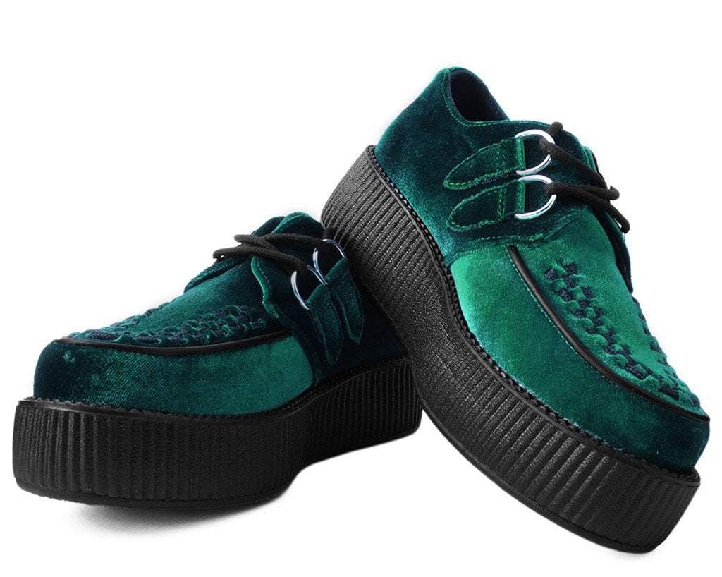 Emerald Green Velvet Viva Mondo Creeper - Image 4