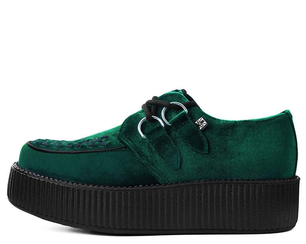 Emerald Green Velvet Viva Mondo Creeper - Image 5