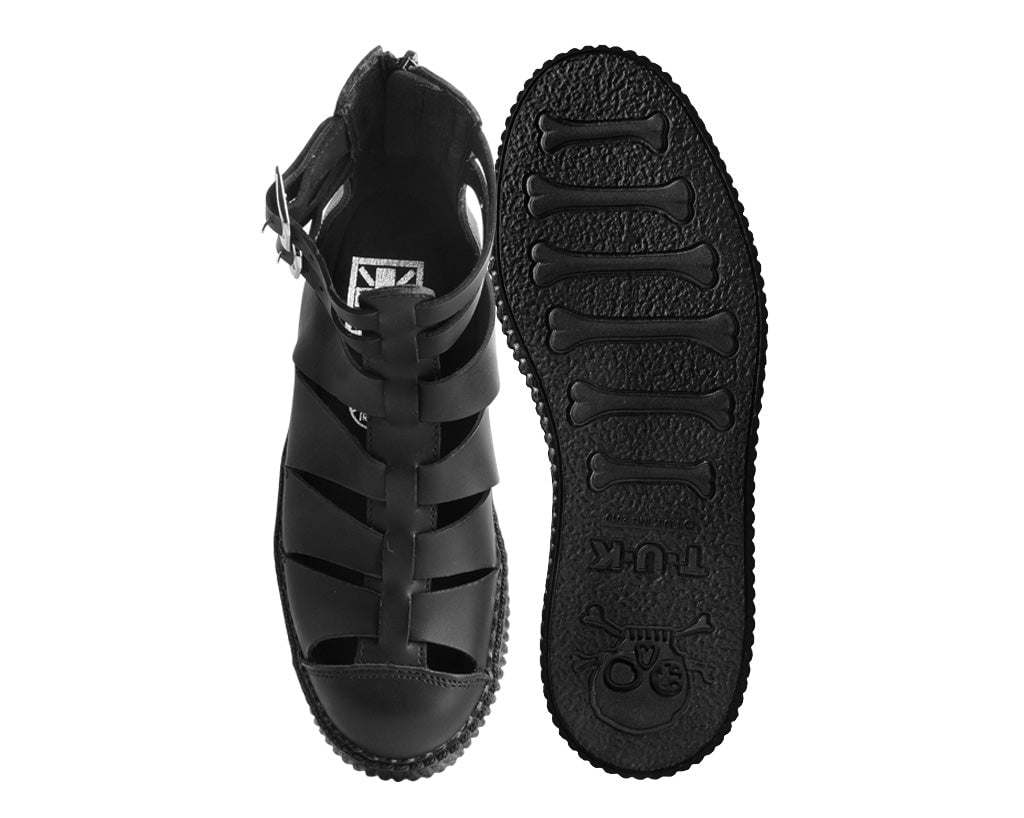 Black TUKskin™ Gladiator Viva Low Sandal - Image 4