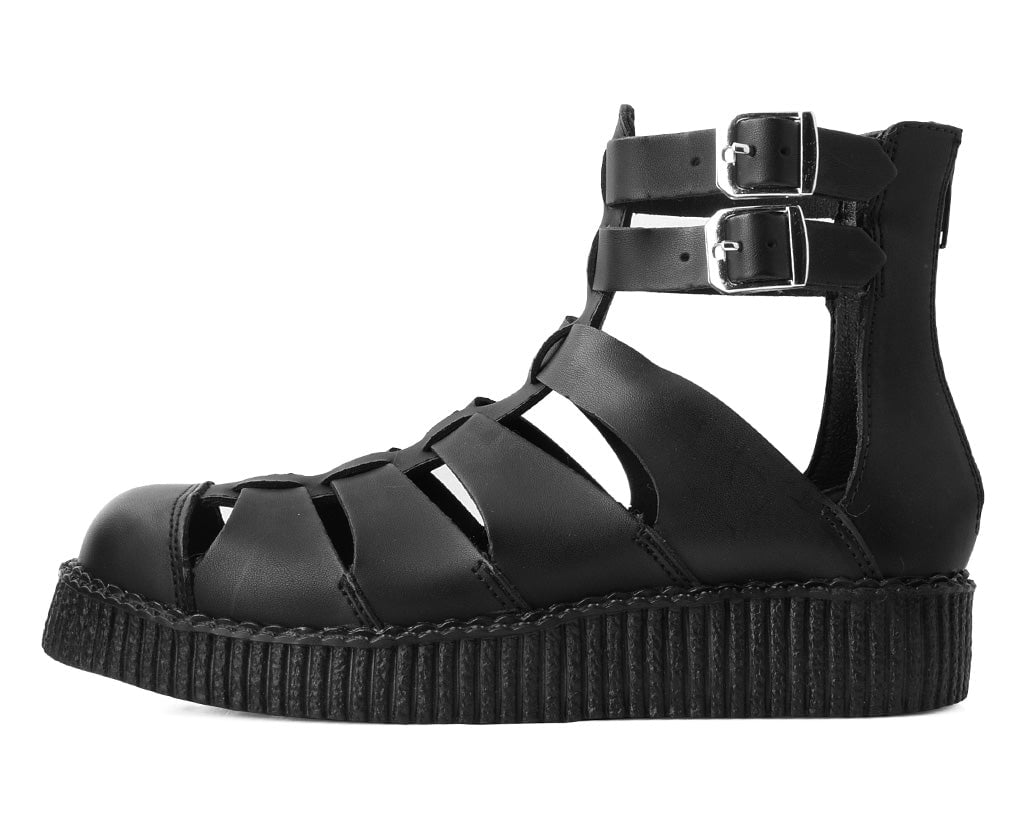 Black TUKskin™ Gladiator Viva Low Sandal - Image 5