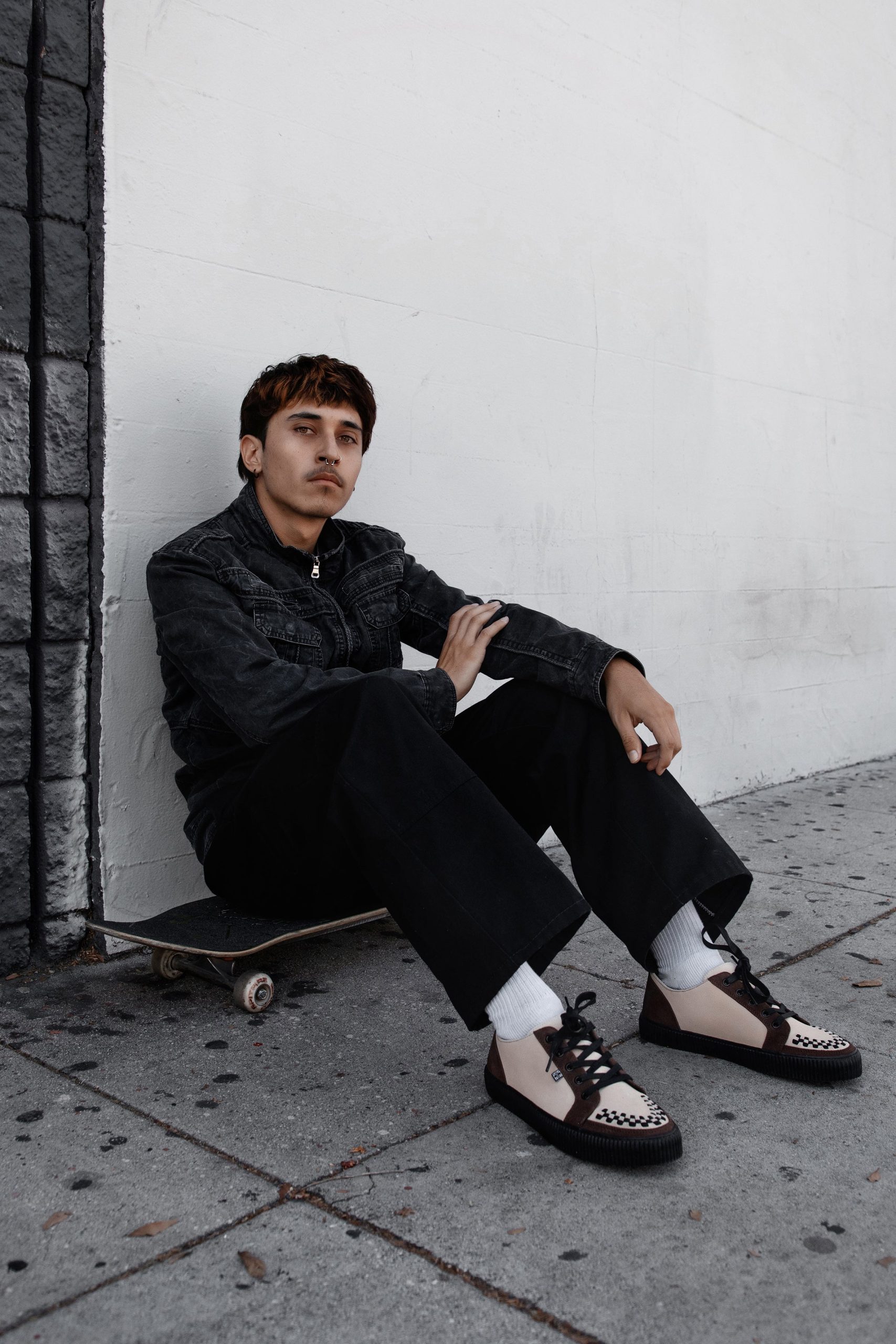 Tan & Brown Suede Lace-Up Creeper Sneaker - Image 3